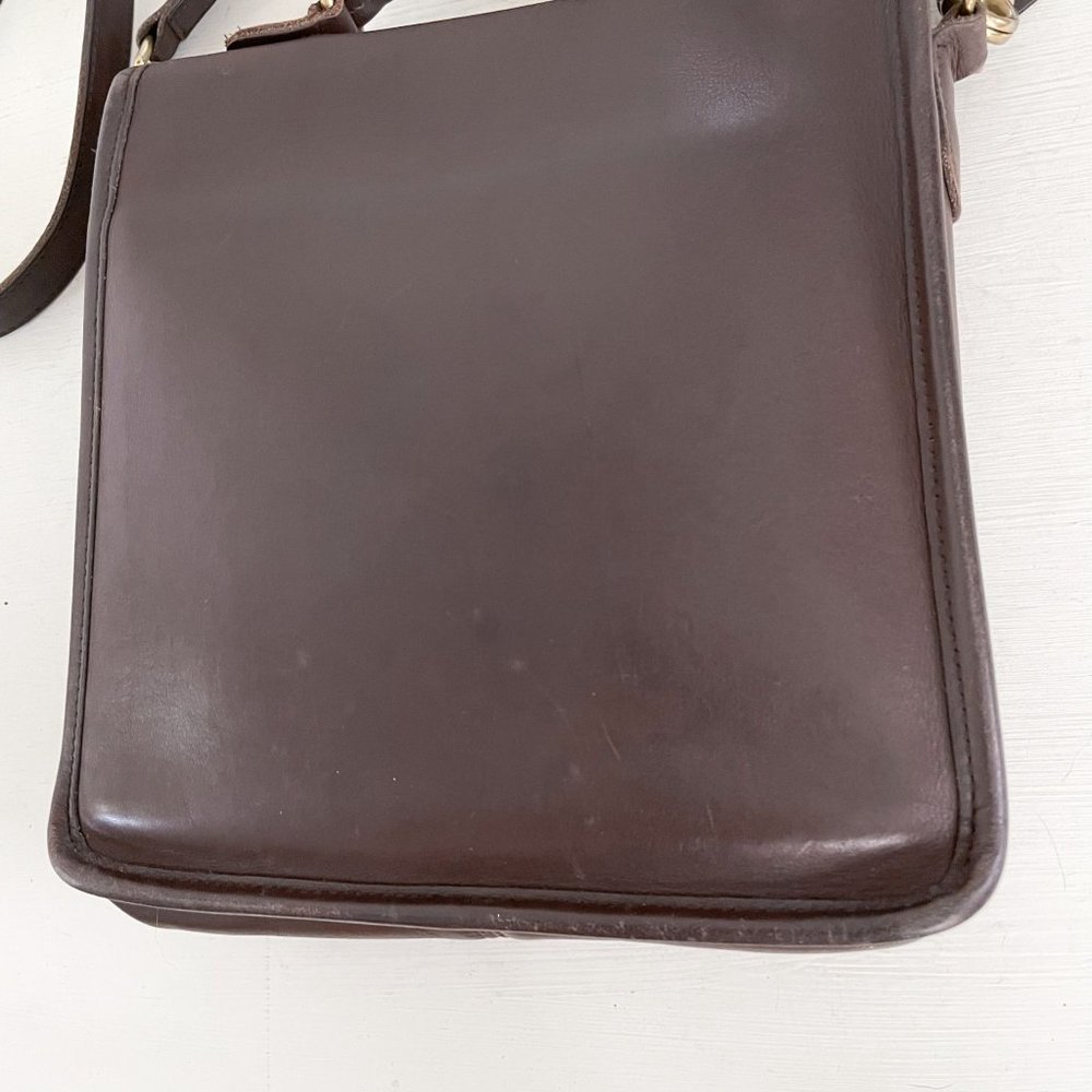 Coach 90s Vintage Brown Leather Station Crossbody Bag 5130 Costa Rica 1999 - Picture 9 of 12